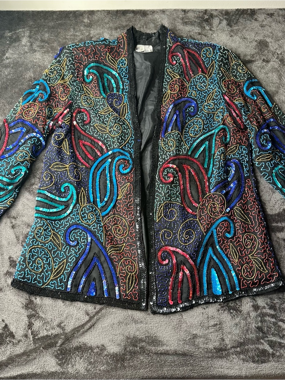 Embellished Multi-Color Beaded Jacket - Women's